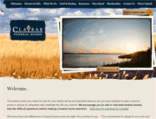 Tablet Screenshot of claybarfuneralhome.com